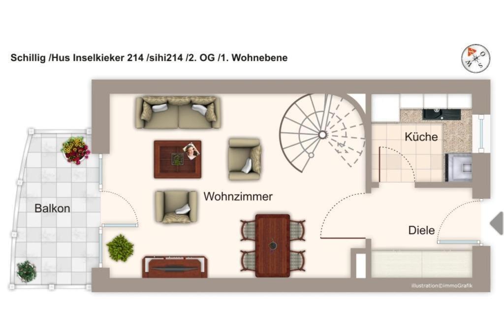 דירות שיליג Hus Inselkieker Hus Inselkieker 214 מראה חיצוני תמונה